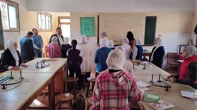 وكيل تعليم الغربيةيتابع سيرالدراسةبالمدارس بإدارة بسيون