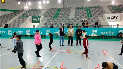 وكيل شباب ورياضة القليوبية يتفقد تدريبات المشروع القومى للموهبة الحركية 