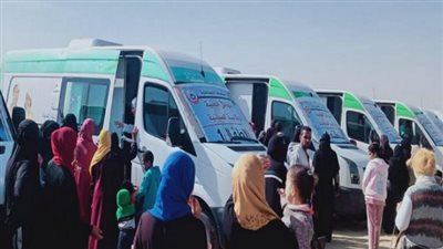 قافلة طبية علاجية مجانية بقرية كفر تصفا بالقليوبية