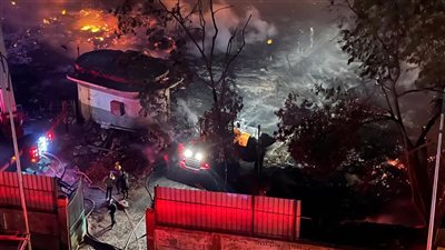 السيطرة على حريق 