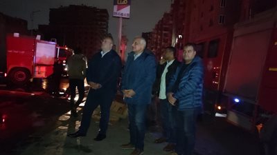 من مكان الحادث.. محافظ الجيزة يتابع السيطرة على حريق باستديو الأهرام