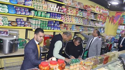 تحرير 100محضر لمخالفات بالأسواق والمخابز والتحفظ على مواد غذائية   ببني سويف                  