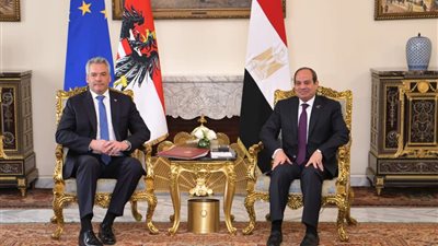 السيسي يبحث مع المستشار النمساوي التعاون الاقتصادي ومكافحة الإرهاب
