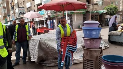 رفع 245 حالة إشغال طريق مخالف بالبحيرة