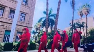 مسلسل الكبير أوي 8| حزلقوم يقتحم البنك على طريقة la casa de papel