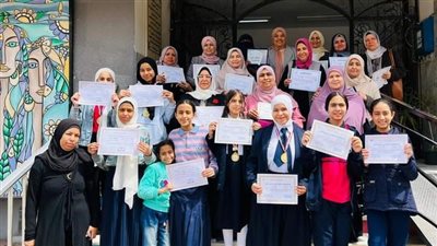 تكريم الفائزات بمراكز جمهورية في مسابقات الاقتصاد المنزلي بمدارس الإسماعيلية 