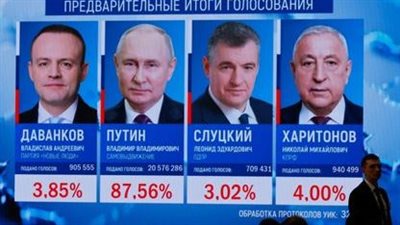 روسيا: 77.44% نسبة المشاركة في الانتخابات الرئاسية
