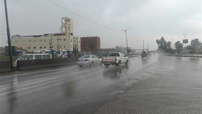 امطار غزيرة ومتوسطة على محافظة القليوبية والمحافظ يشكل غرفة عمليات 