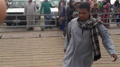 إعادة تشغيل معدية النيل بمطاي بعد عملية الصيانة 