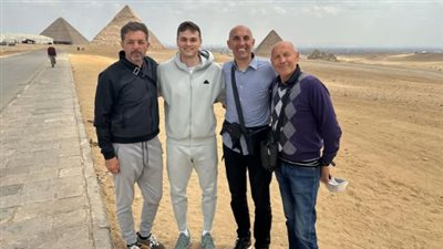 الجهاز الفني لبيراميدز يزور أهرامات الجيزة