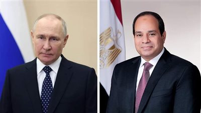 السيسي يهنئ فلاديمير بوتين بإعادة انتخابه لفترة رئاسية جديدة