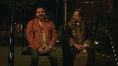 بابا جه الحلقة 9|أكرم حسني يفصح عن عقدته مع والده لأحمد أمين