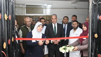 محافظ الفيوم يفتتح عدداً من الأقسام والوحدات الطبية بمستشفى أبشواى المركزي