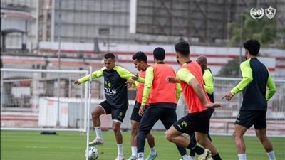 فقره تدريبات بدنيه فى مران الزمالك  