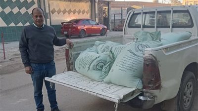ضبط 550 كيلو دقيق قبل بيعه في السوق السوداء بالفيوم 
