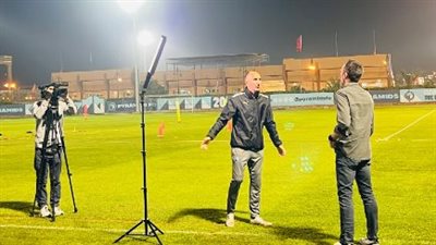 التليفزيون الكرواتي يزور تدريبات فريق بيراميدز