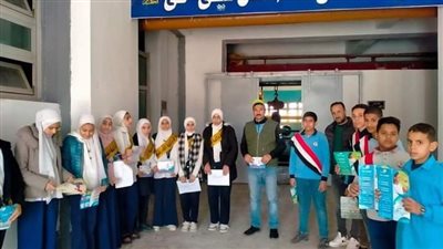 زيارة ميدانية لطلاب الإعدادية لمحطة مياه العباسة المرشحة بأبو حماد