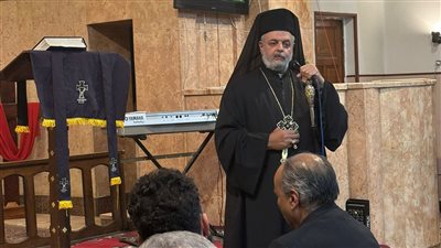 الأنبا توماس عدلي يلقي عظة ختام