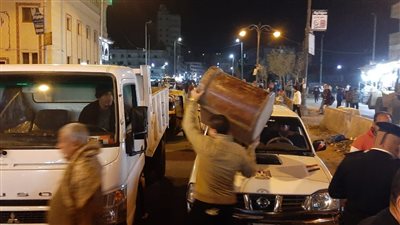 حملة مسائية مكبرة للنظافة ورفع الإشغالات بدمنهور