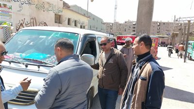  حملات مكثفة على السرفيس والتاكسي ومواقف السيارات بالفيوم