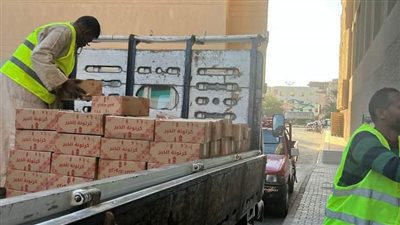 توزيع 1750 كرتونة مواد الغذائية على الأسر الأولى بالرعاية في البحر الأحمر  