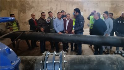 رئيس جهاز الشروق يتفقد خزان مياه منطقة العائلي