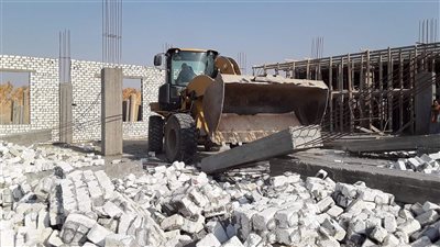 إزالة التعديات على الأراضي الزراعية وأملاك الدولة بالفيوم 