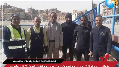 تطهير 66 مأخذ محطة مياه سطحية ونقالي بسوهاج 