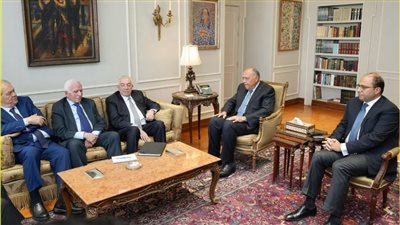 وزير الخارجية يستقبل وفدًا من حركة فتح الفلسطينية.. تفاصيل