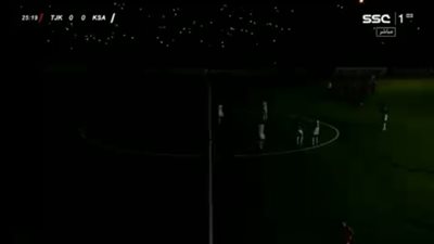 السعودية وطاجيكستان.. استئناف المباراة بعد التوقف لانقطاع الكهرباء (فيديو)