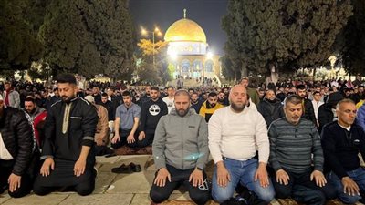 بث مباشر.. صلاة العشاء والتراويح من المسجد الأقصى في الليلة الـ 17 من رمضان