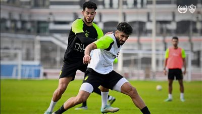 فقرات متنوعة فى التدريبات للاعبى الزمالك 