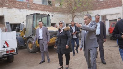 محافظ الغربية يتفقد أعمال الرصف والتطوير بالسنطة