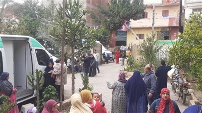 الكشف على 1709 مريض  فى قافلة علاجية في قرية  كفر الشيخ هلال بالدقهلية