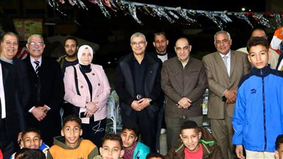 رئيس جامعة الزقازيق يشارك الأطفال الأيتام حفل السحور بالتربية النوعية  