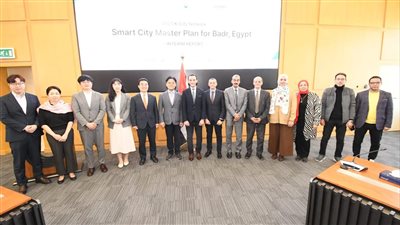 مساعد وزير الإسكان يتابع مع وفد كوريا الجنوبية تقدم الأعمال بمشروع تطوير مدينة بدر