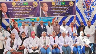 قافلة طبية علاجية بيطرية لقرية شبرا النخلة 