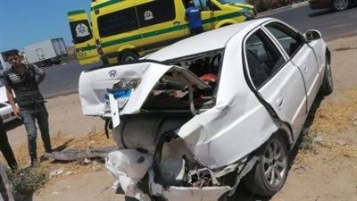 مصرع شخصين في حادث تصادم على طريق الفيوم بالجيزة
