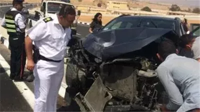 الاستعلام عن الحالة الصحية لـ 5 أشخاص مصابين  في تصادم سيارتين بالقليوبية
