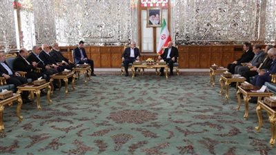 تفاصيل لقاء هنية ورئيس البرلمان الإيراني في طهران