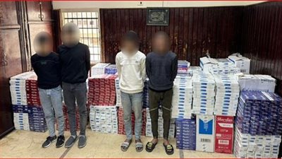 ضبط 4 أشخاص في القاهرة بحوزتهم 36 ألف عبوة سجائر مهربة 