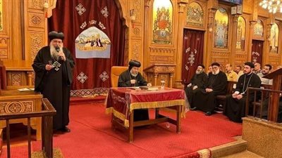 الأنبا اغاثون والأنبا صليب يشاركان الأقباط نهضة الصوم الكبير.. شاهد