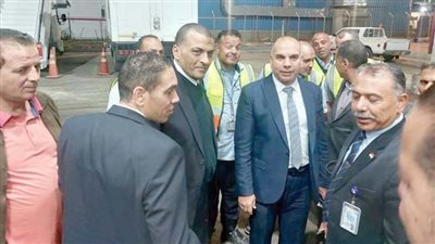 محطة شرم الشيخ للخدمات الأرضية أولى جولات المهندس فوزى لمتابعة العمل.. والإفطار مع العاملين