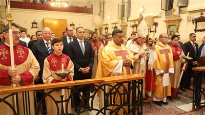 محافظ القاهرة يشهد احتفال بطريركية الأرمن الكاثوليك بعيد القيامة 
