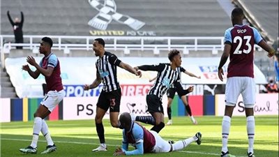 التشكيل الرسمي لمباراة نيوكاسل يونايتد ووست هام بالدوري الإنجليزي