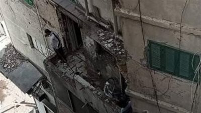 العناية الإلهية تنقذ سكان عقار زنانيرى بالإسكندرية من الموت