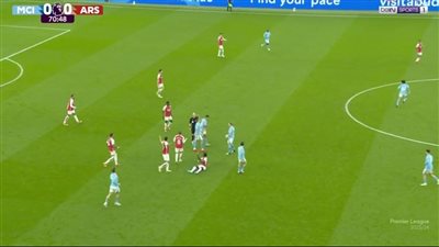 الدقيقة 75.. التعادل السلبي يُسيطر على موقعة السيتي وآرسنال