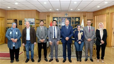 جامعة المنصورة تناقش تطوير منظومة الطلاب الوافدين  