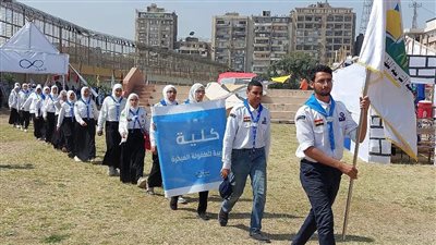 اختتام فعاليات المهرجان الكشفي  للجوالة في جامعة القاهرة