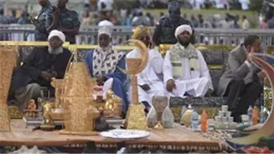 المسلمون الإثيوبيون ينظمون إفطار ضخم في شوارع أديس أبابا